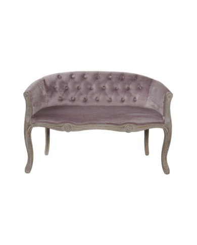 SOFA POLIESTER MADERA 107X61X71 ROSA