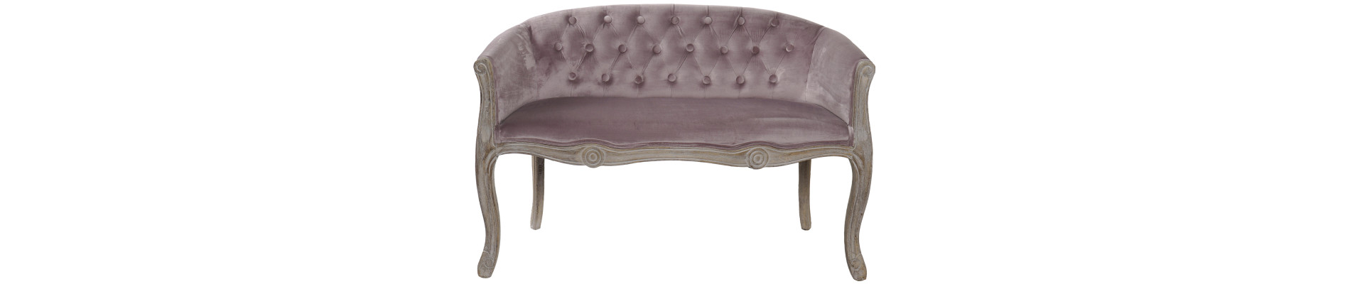 SOFA POLIESTER MADERA 107X61X71 ROSA
