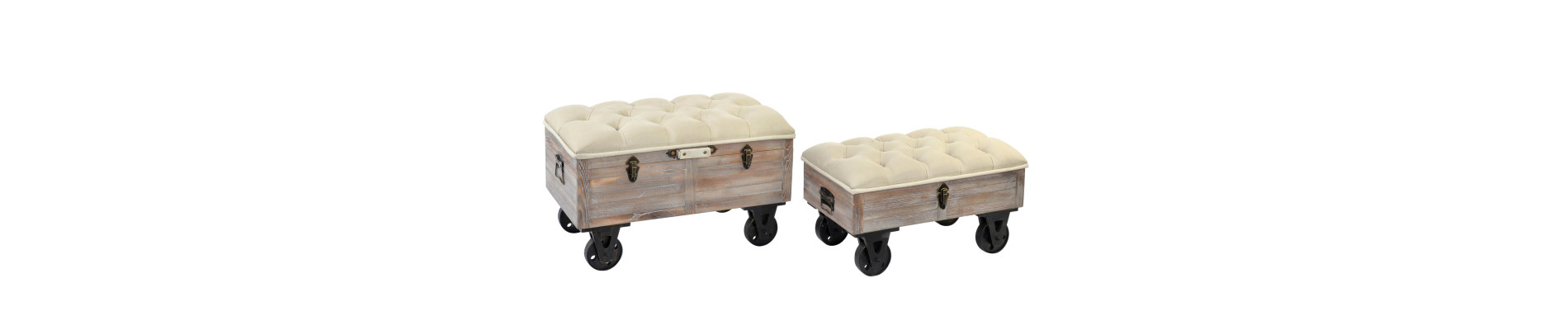 DESCALZADORA SET 2 ABETO POLIESTER 82X42X50 RUEDAS