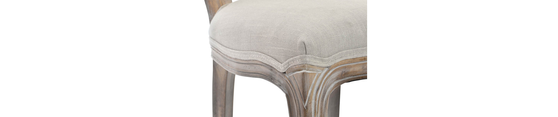 SILLA LINO RUBBERWOOD 53X49X96 NATURAL BEIGE
