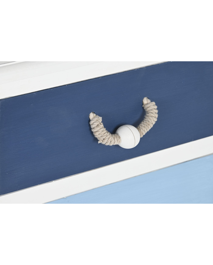COMODA MDF CUERDA 80X40X80 AZUL MARINO