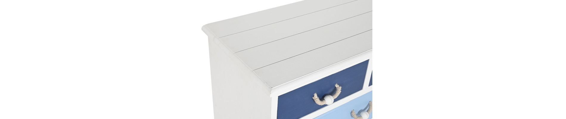 COMODA MDF CUERDA 80X40X80 AZUL MARINO