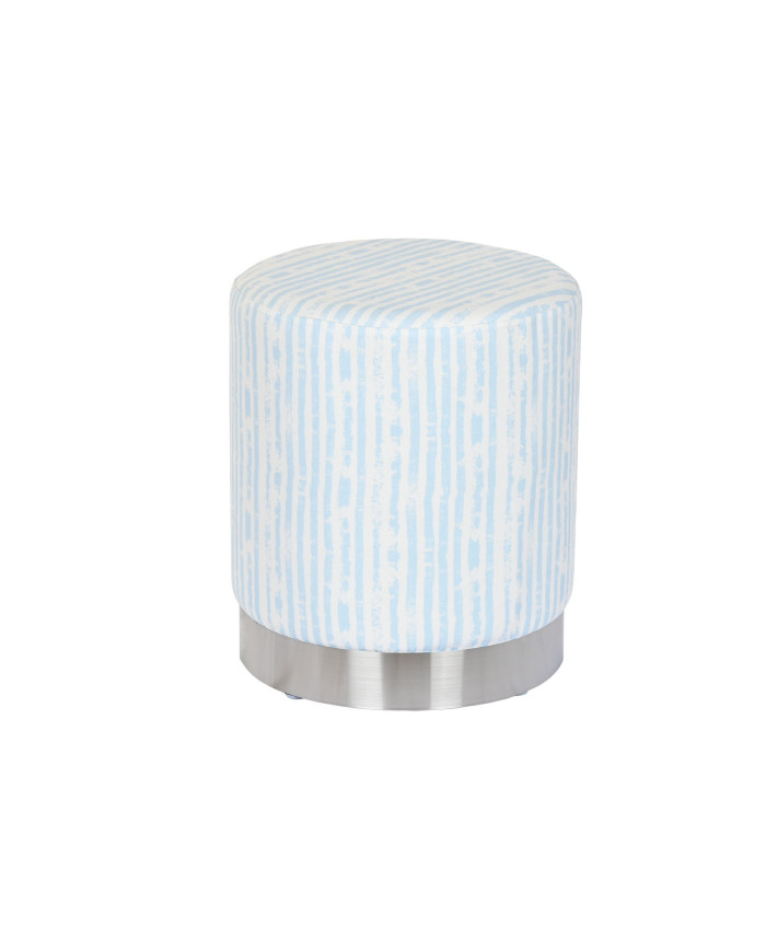 REPOSAPIES POLIESTER METAL 34X34X40 RAYAS AZUL