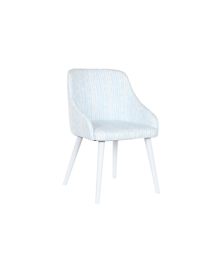 SILLA POLIESTER METAL 53X57X79 RAYAS AZUL