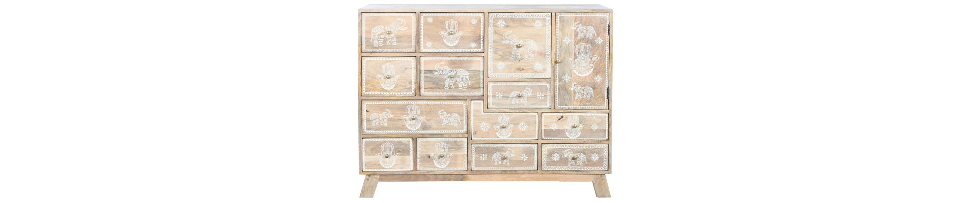 CAJONERA MANGO MDF 112X36X89,5 NATURAL