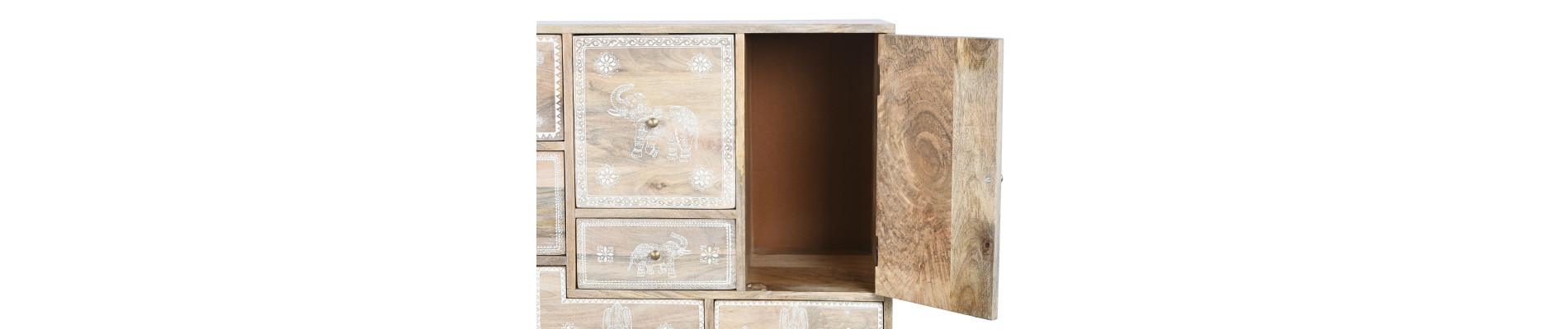 CAJONERA MANGO MDF 112X36X89,5 NATURAL