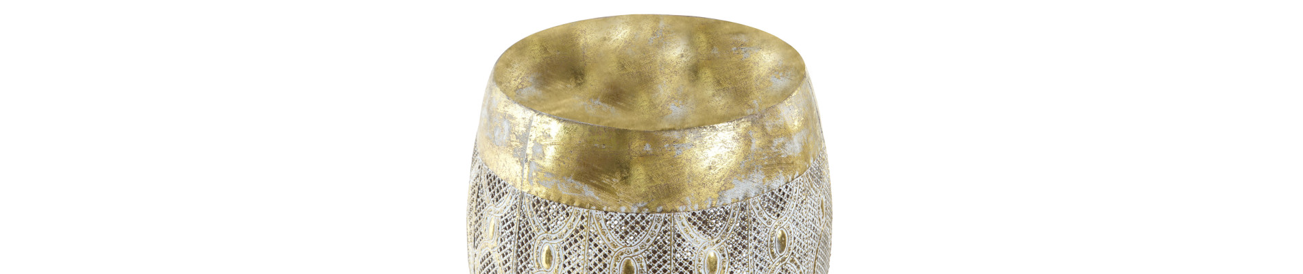 MESITA AUXILIAR SET 2 METAL 38X38X42 4,80 DORADO