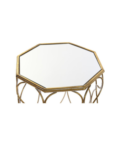 MESITA AUXILIAR SET 2 METAL ESPEJO 42X42X63 7,30