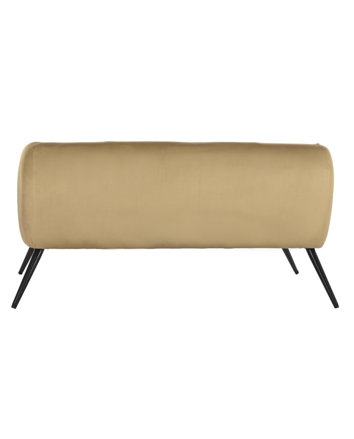 SOFA POLIESTER METAL 140X71X71 FLORES AMARILLO