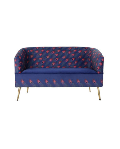 SOFA POLIESTER METAL 130X70X80 PLUMA PAVO REAL