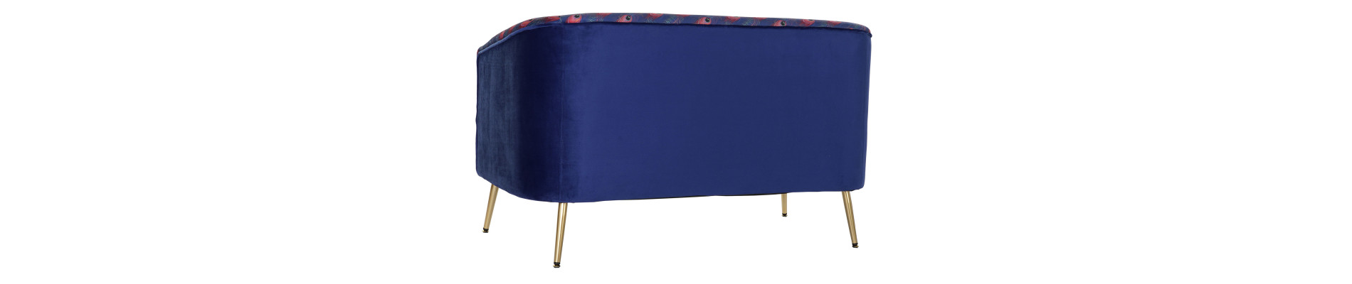 SOFA POLIESTER METAL 130X70X80 PLUMA PAVO REAL