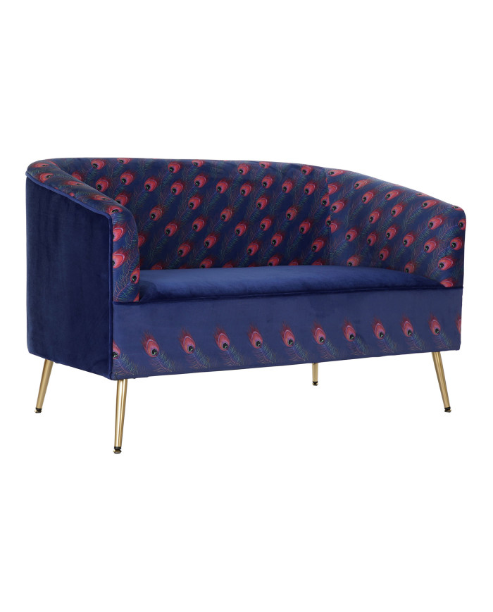 SOFA POLIESTER METAL 130X70X80 PLUMA PAVO REAL
