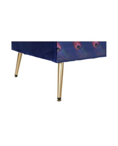 SOFA POLIESTER METAL 130X70X80 PLUMA PAVO REAL