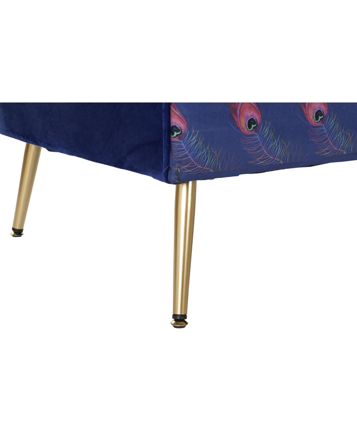 SOFA POLIESTER METAL 130X70X80 PLUMA PAVO REAL