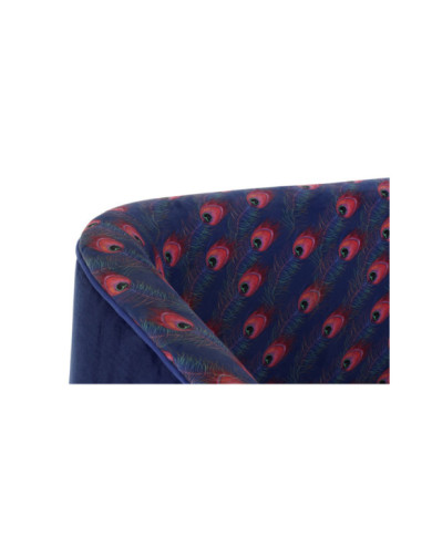 SOFA POLIESTER METAL 130X70X80 PLUMA PAVO REAL