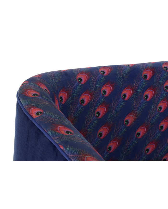 SOFA POLIESTER METAL 130X70X80 PLUMA PAVO REAL