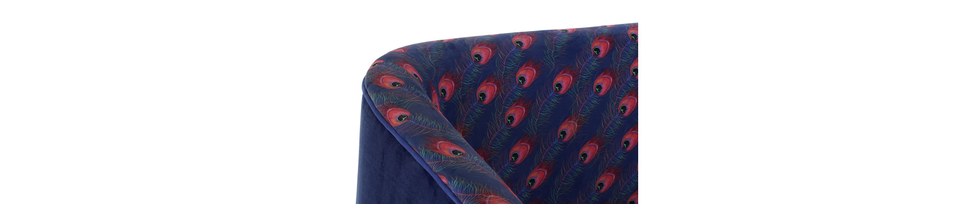 SOFA POLIESTER METAL 130X70X80 PLUMA PAVO REAL
