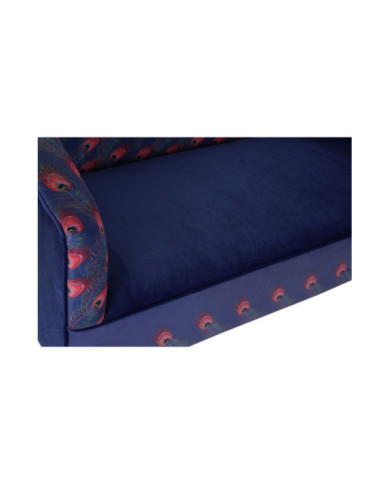SOFA POLIESTER METAL 130X70X80 PLUMA PAVO REAL