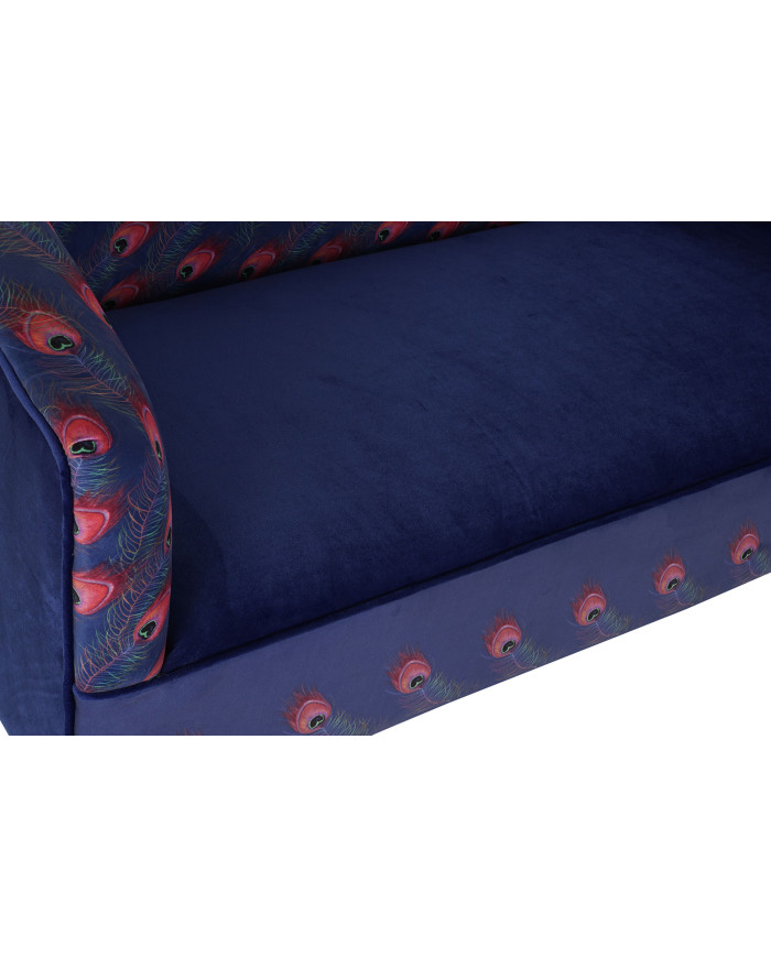 SOFA POLIESTER METAL 130X70X80 PLUMA PAVO REAL