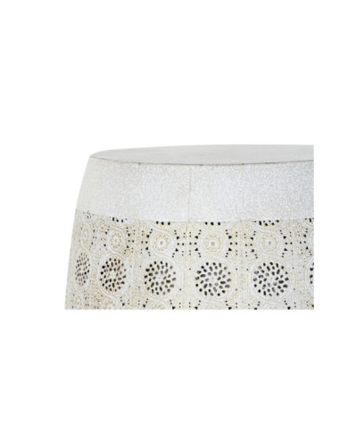 MESITA AUXILIAR SET 2 METAL 40X40X42 ENVEJECIDO