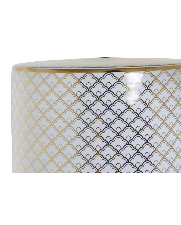 MESITA AUXILIAR PORCELANA 33X33X42 BLANCO