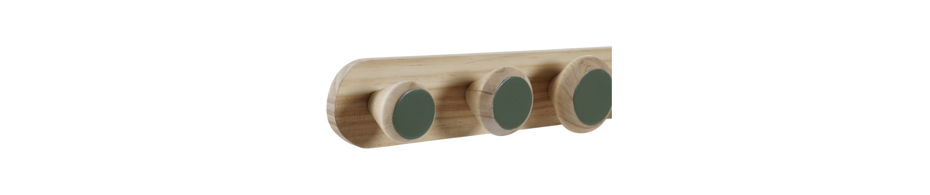 PERCHERO PARED PAULOWNIA 48X6X7,5 2 SURT.