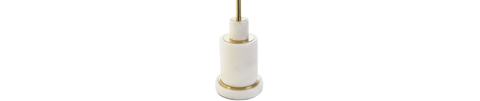 LAMPARA SOBREMESA MARMOL METAL 25X25X83 BLANCO