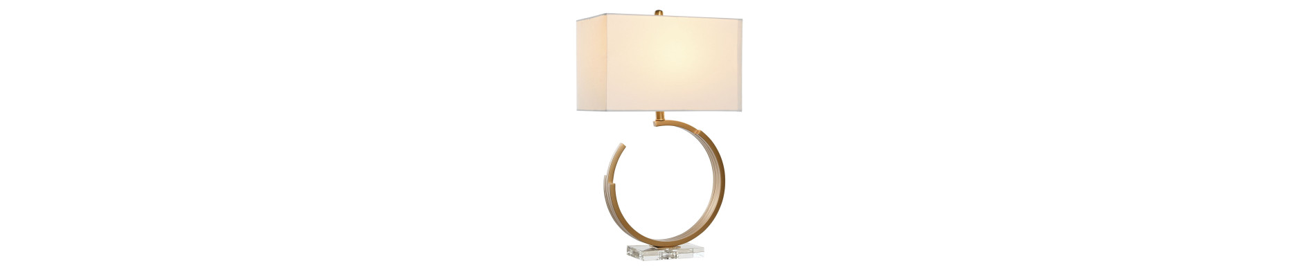 LAMPARA SOBREMESA METAL ACRILICO 18X18X46 BLANCO