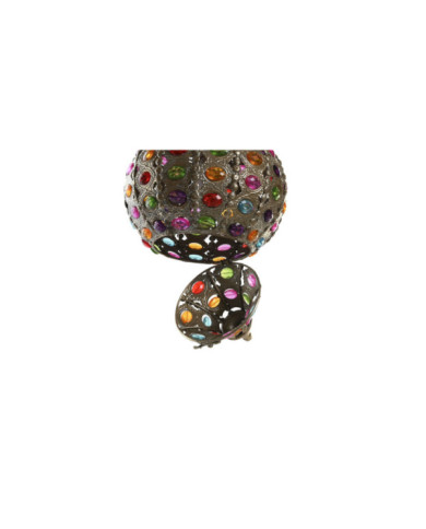 LAMPARA TECHO METAL ACRILICO 24X24X42 DORADO