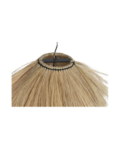 PANTALLA YUTE METAL 36X36X30 NATURAL NATURAL