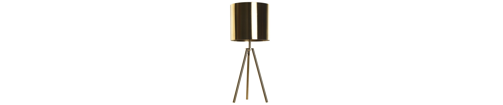 LAMPARA SOBREMESA METAL 25X25X60 DORADO