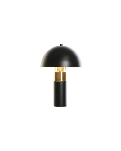 LAMPARA SOBREMESA METAL 24X24X36 SETA NEGRO