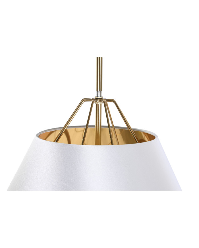 LAMPARA TECHO METAL 38X38X32 DORADO