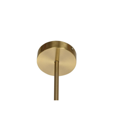 LAMPARA TECHO METAL CRISTAL 64X64X64 BOLAS DORADO