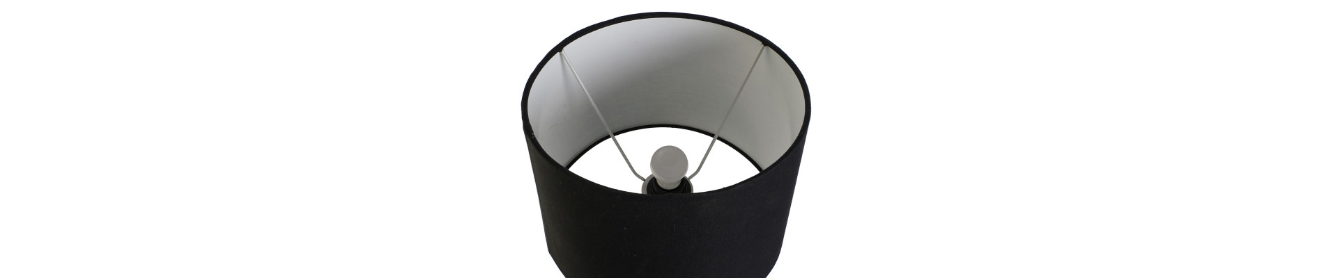 LAMPARA SOBREMESA HIERRO POLIESTER 30X30X53