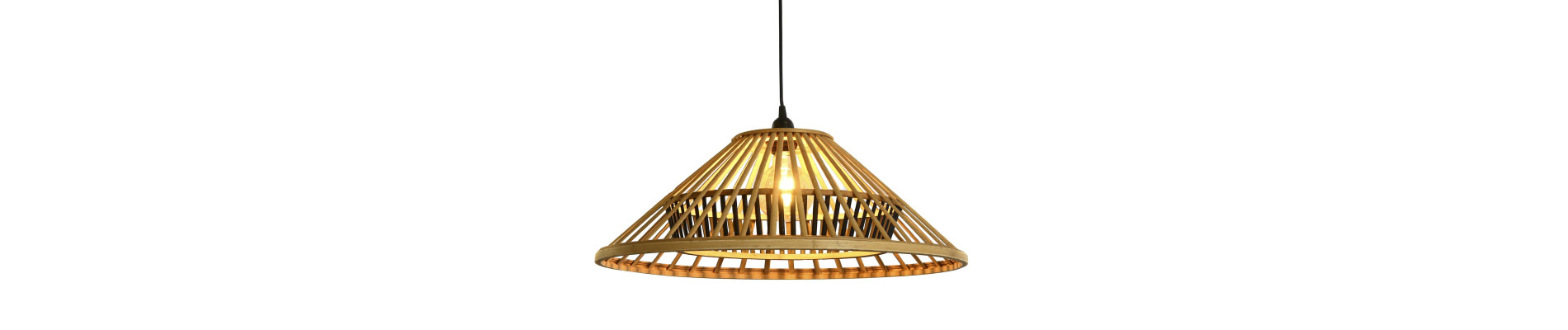 LAMPARA TECHO RATAN 48X48X31 NATURAL MARRON