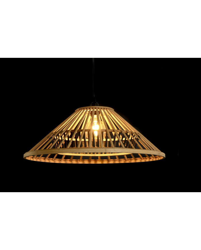 LAMPARA TECHO BAMBU 60X60X26 NATURAL MARRON