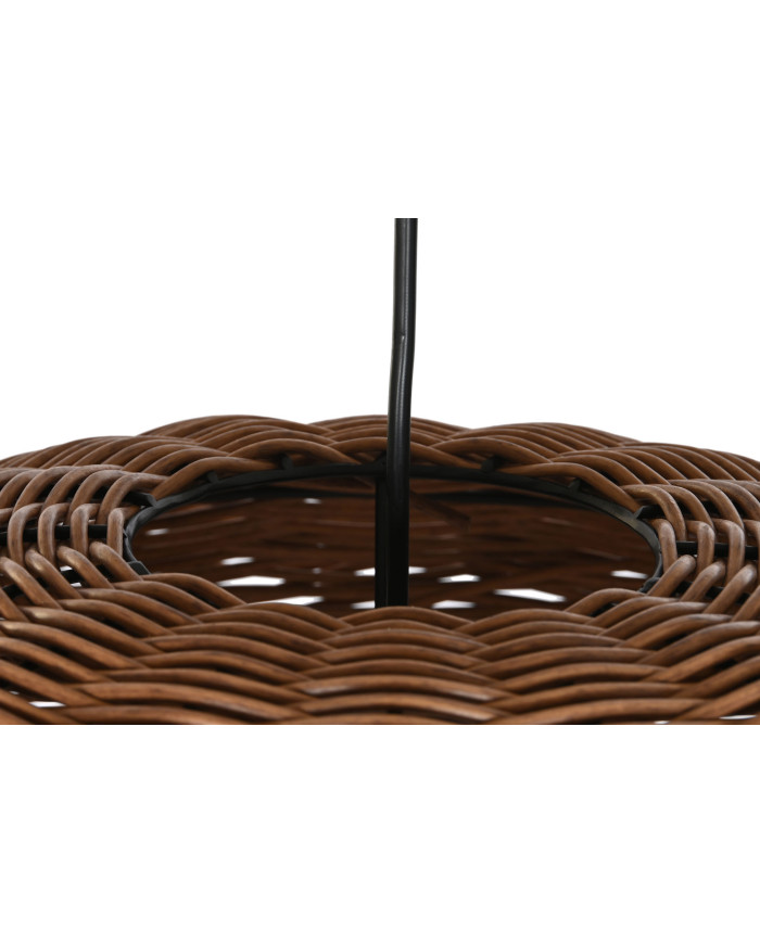 LAMPARA TECHO RATAN 48X48X31 NATURAL MARRON