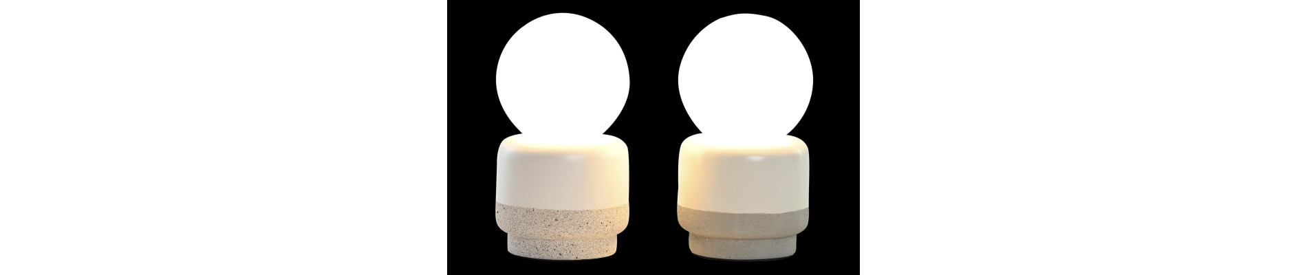 LAMPARA SOBREMESA CERAMICA 10X10X18 G9 2 SURT.