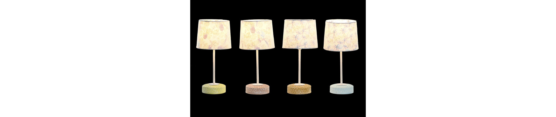 LAMPARA SOBREMESA CERAMICA 16X16X33 4 SURT.