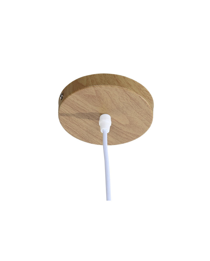 LAMPARA TECHO BAMBU POLIESTER 50X50X23 E27 NATURAL