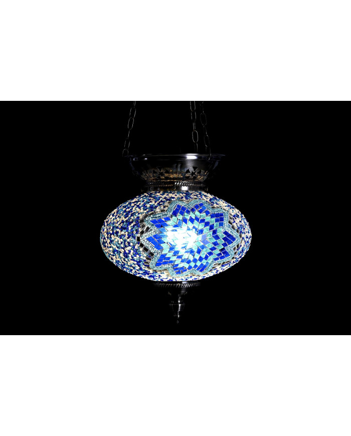 LAMPARA TECHO METAL 25X25X40 MOSAICO 2 SURT.