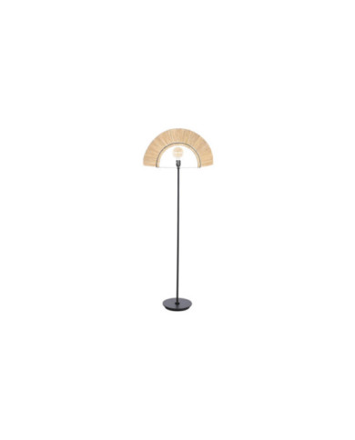 LAMPARA PIE YUTE HIERRO 56X26X152 NATURAL