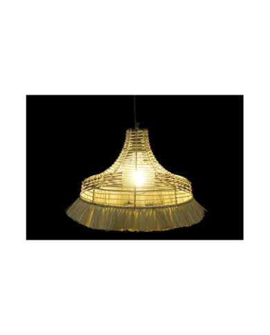 LAMPARA TECHO YUTE METAL 45X45X36 NATURAL