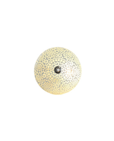 LAMPARA APLIQUE CRISTAL 26X13X26 MOSAICO BLANCO