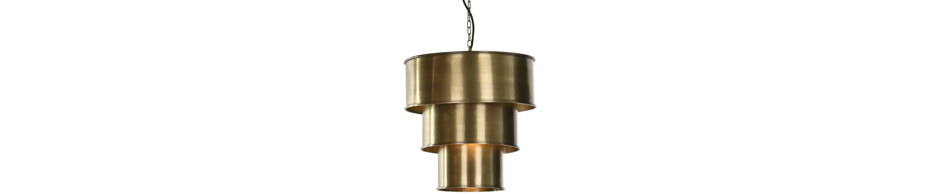 LAMPARA TECHO HIERRO 73X52X23 DORADO