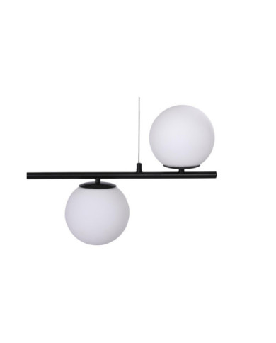LAMPARA TECHO CRISTAL METAL 110X35X43 5 BOLAS
