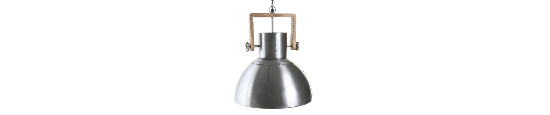 LAMPARA TECHO HIERRO MANGO 41X41X40 DESGASTADO