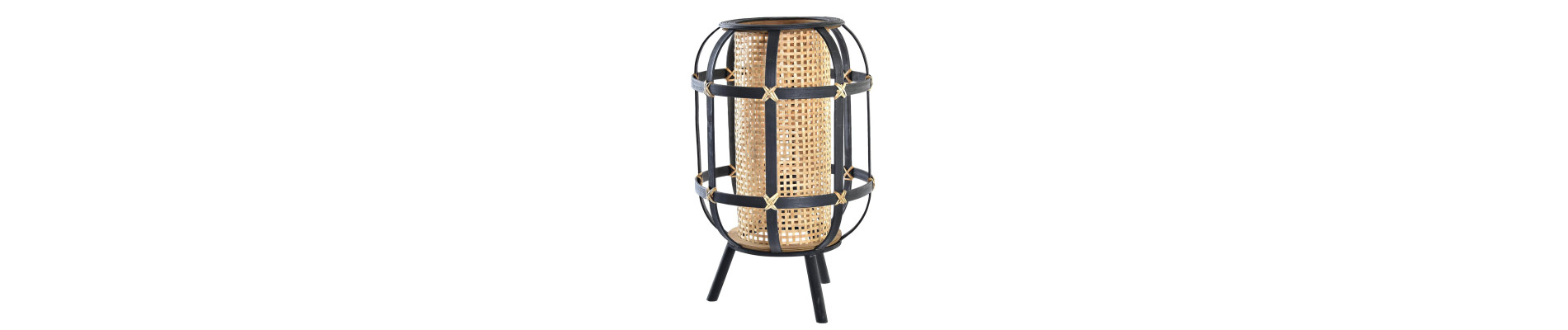 LAMPARA SOBREMESA PORCELANA POLIESTER 35X35X64
