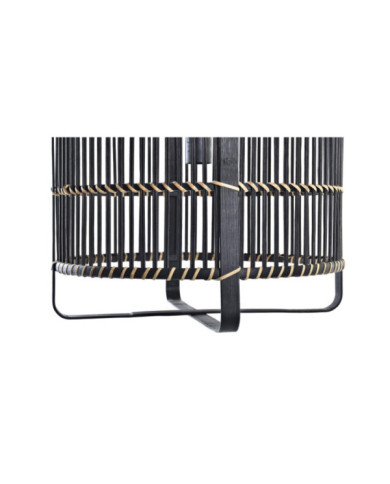LAMPARA TECHO BAMBU 40X40X35 NEGRO